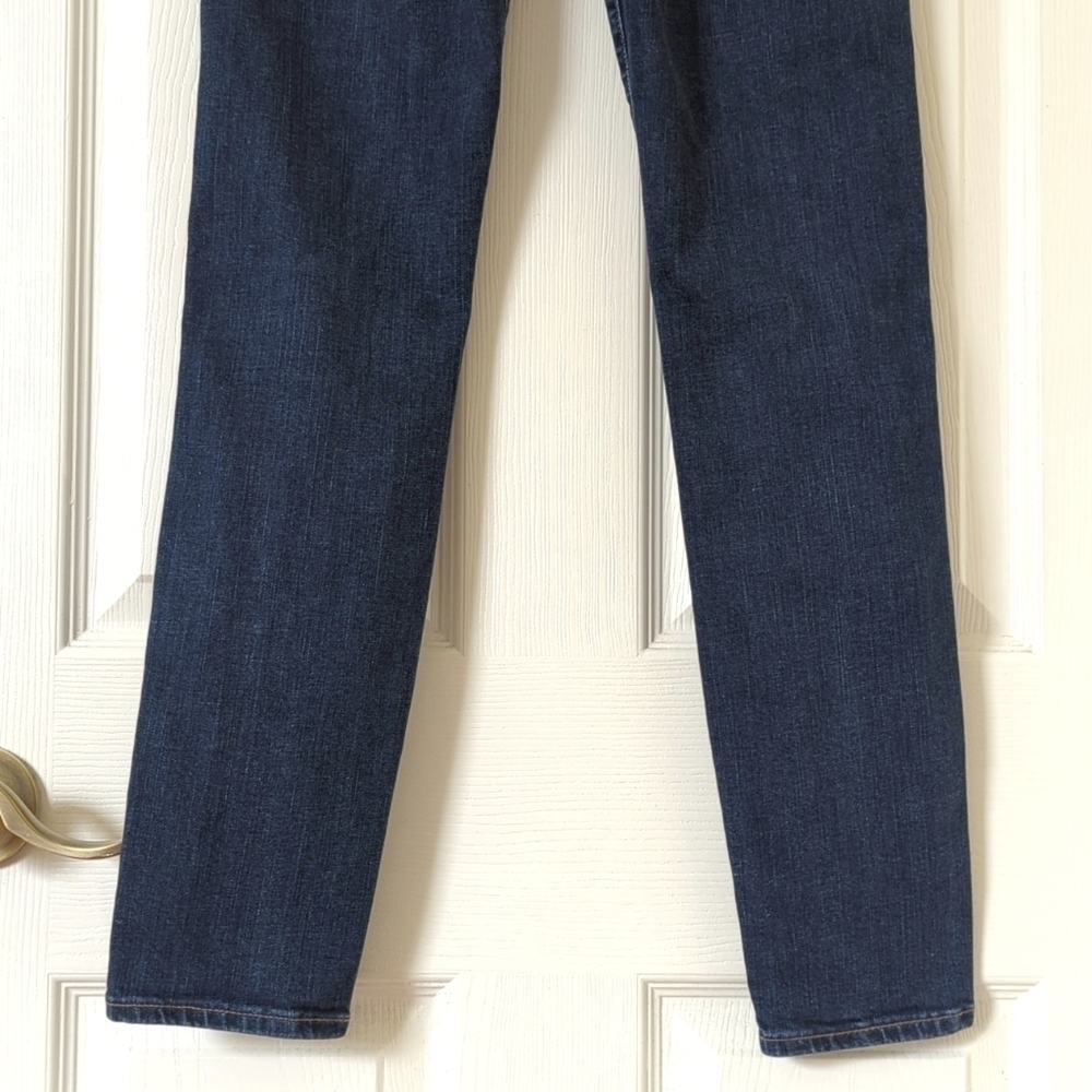 Madewell Classic 10" High Rise Dark Indigo Wash Ankle Length Skinny Jeans 25 - Picture 6 of 16